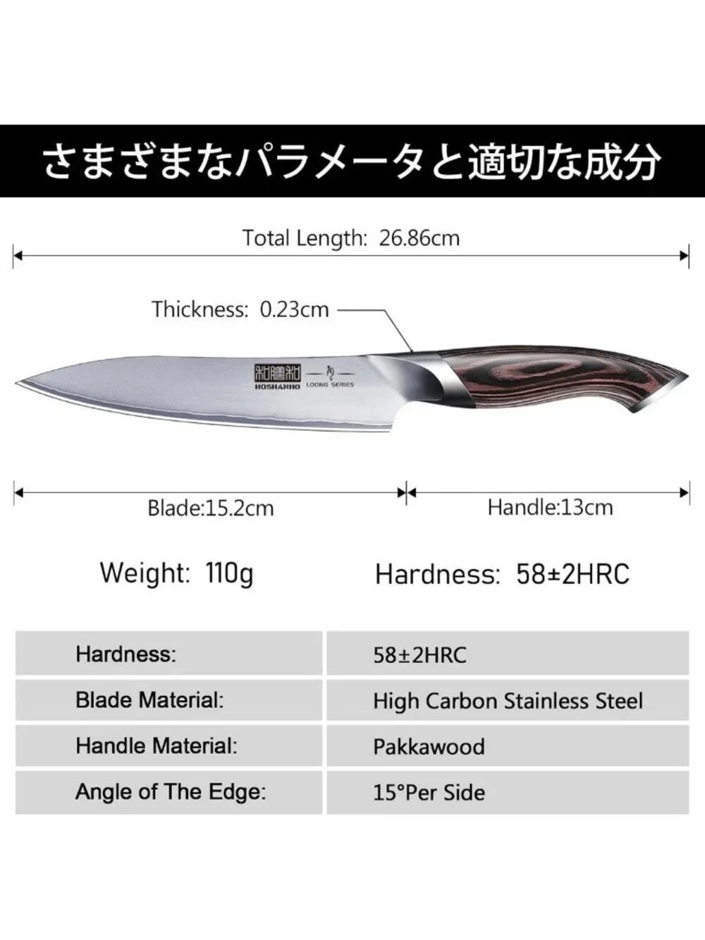 Ultra Sharp 6 Inch Japanese Kitchen Utility Knife - Professional Chef's Tool